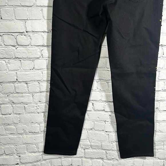 AG The Isabella Black High-Rise Straight Studded Jeans size 26 NEW - Picture 13 of 16